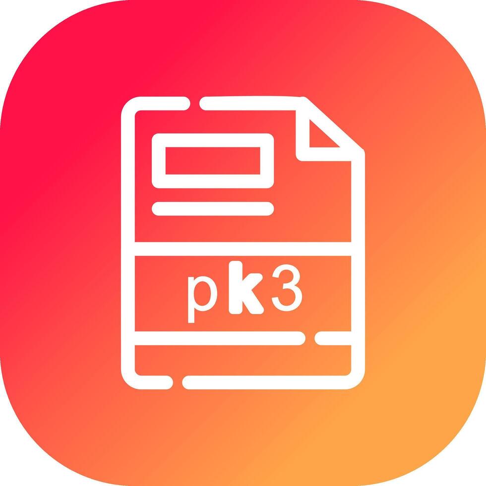 pk3 Creative Icon Design vector
