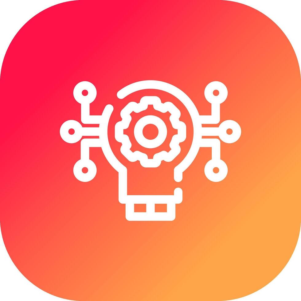 Technology Disruption Creative Icon Design vector