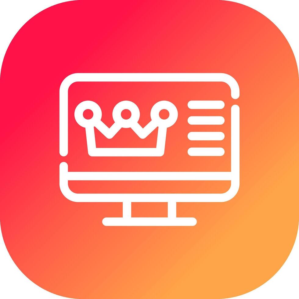 Premium Content Creative Icon Design vector