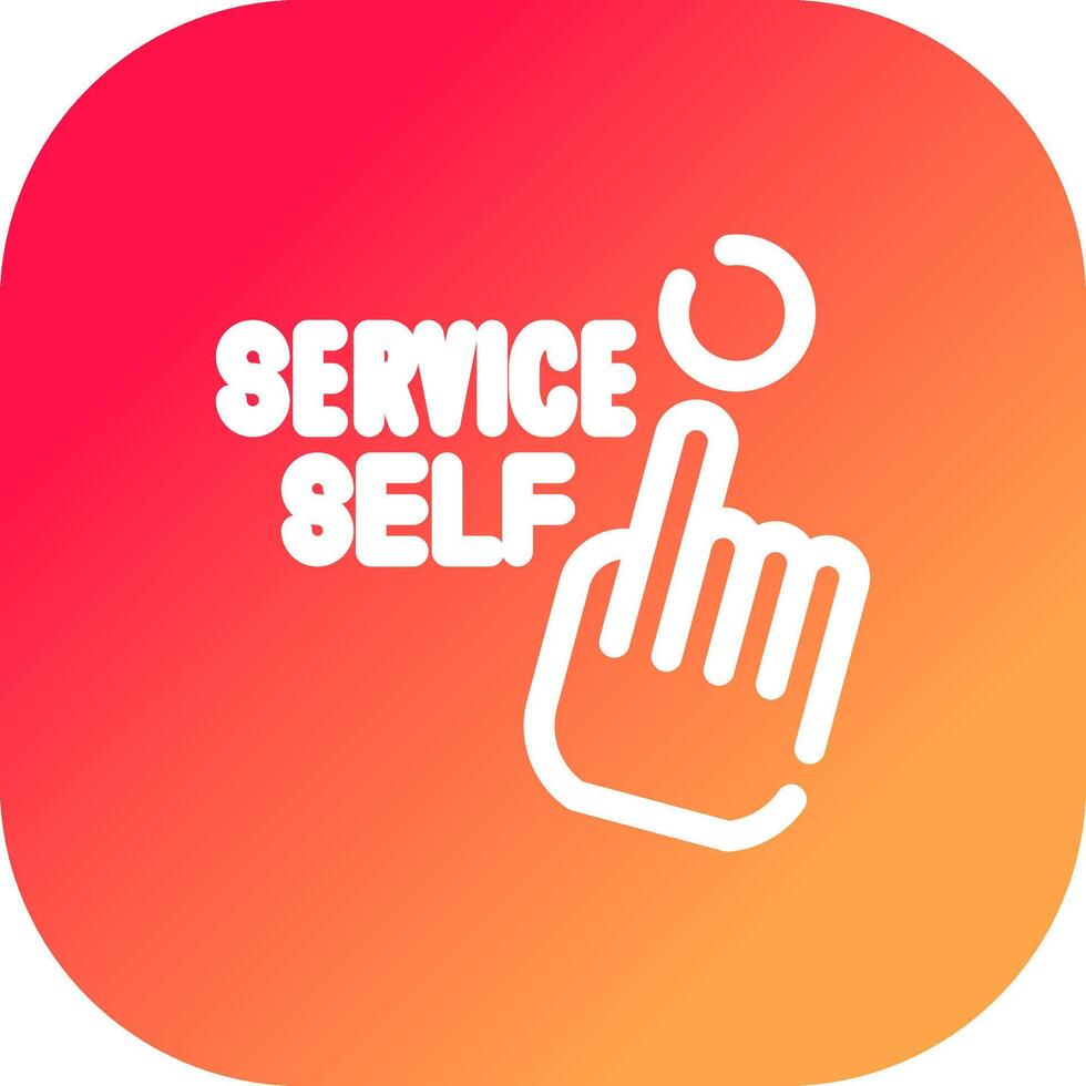 Self Service Creative Icon Design vector