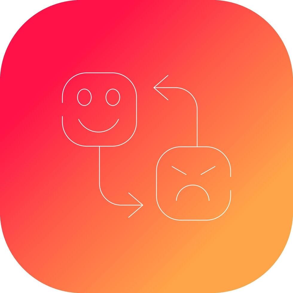 Mood Swing Creative Icon Design vector