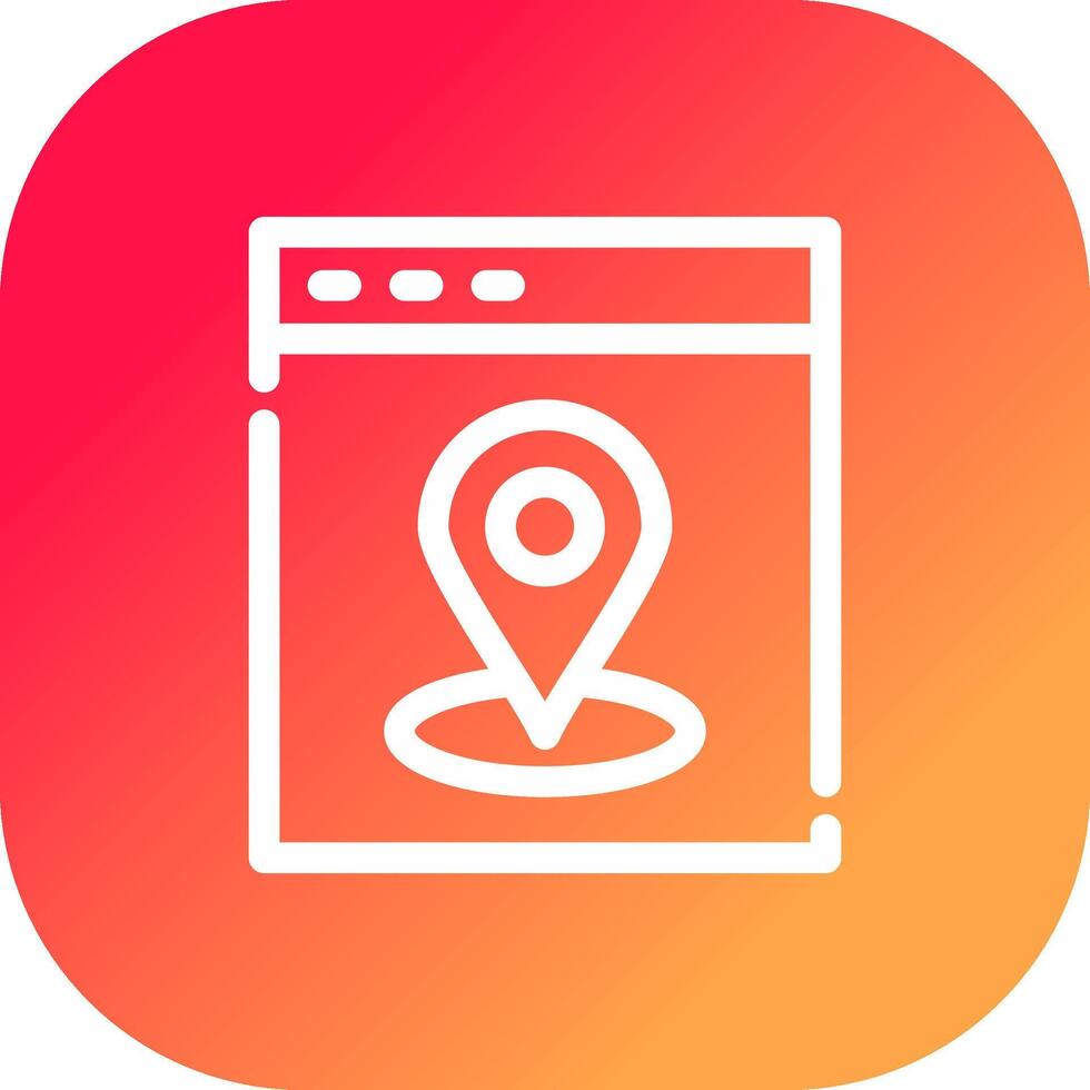Web Location Creative Icon Design vector
