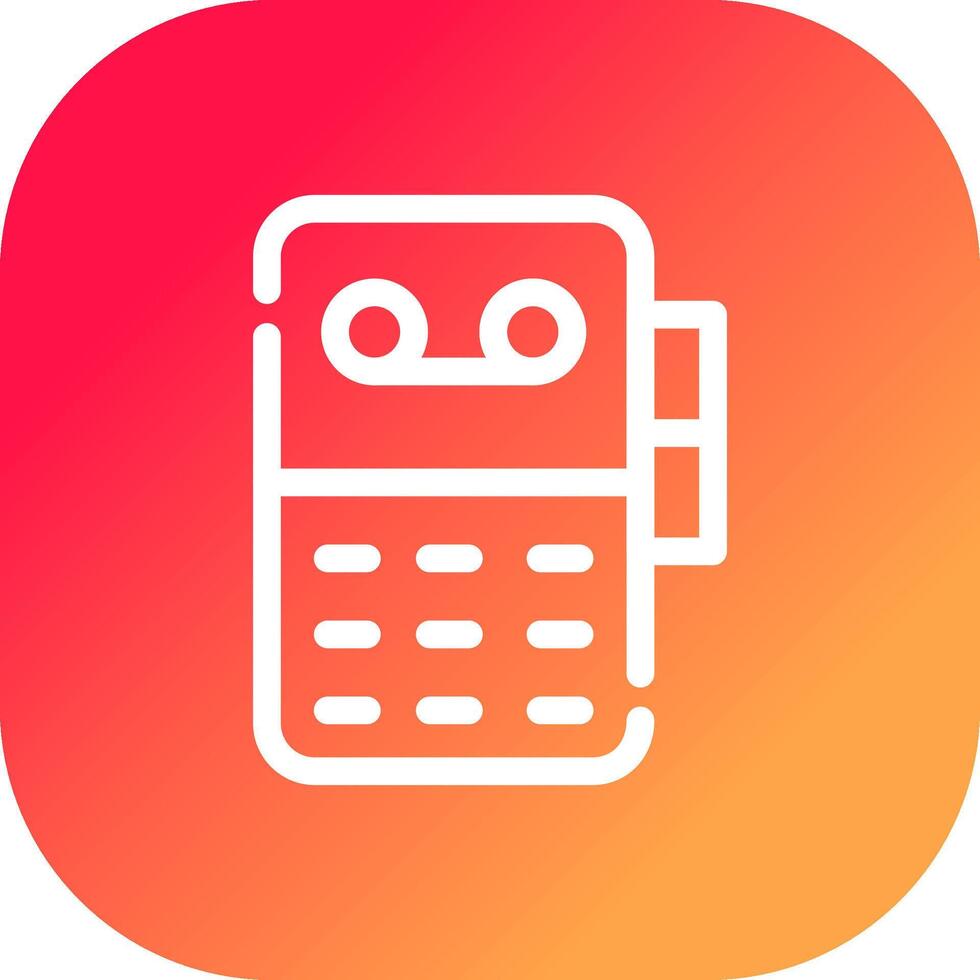 Voice Recorder Creative Icon Design vector