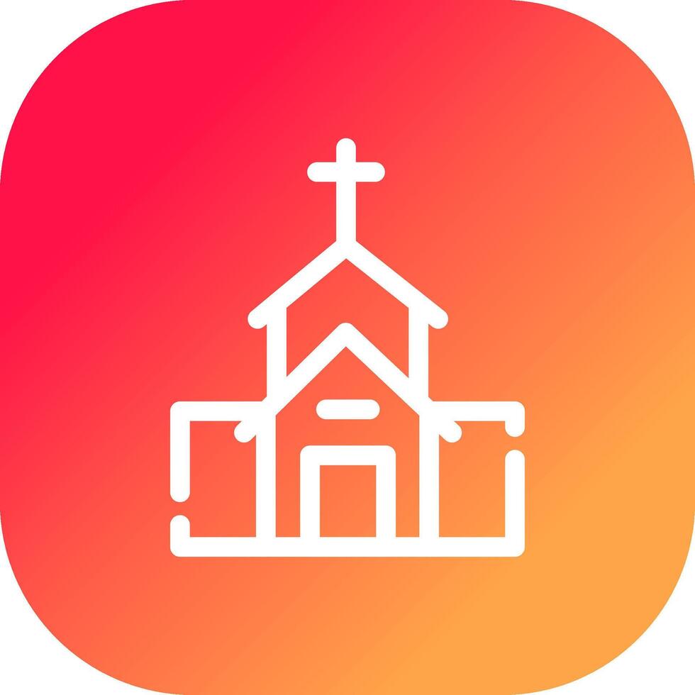 diseño de icono creativo de iglesia vector