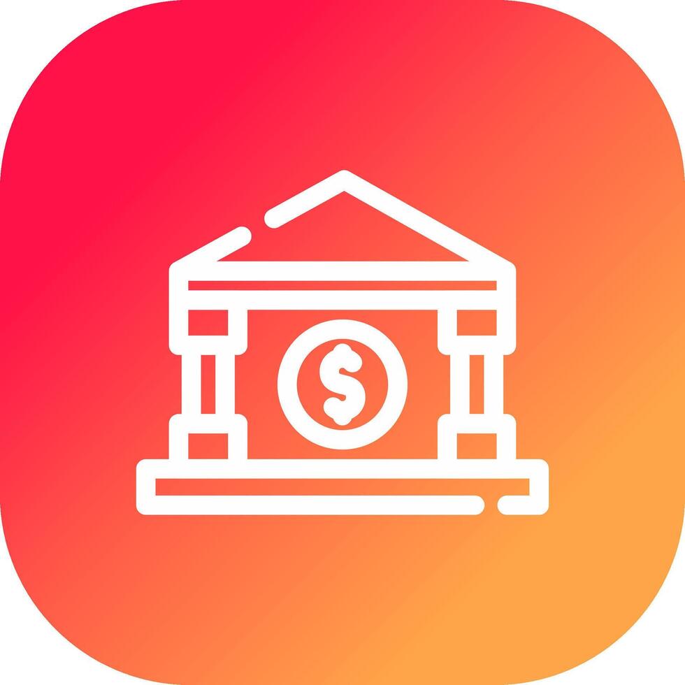 Bank Creative Icon Design vector