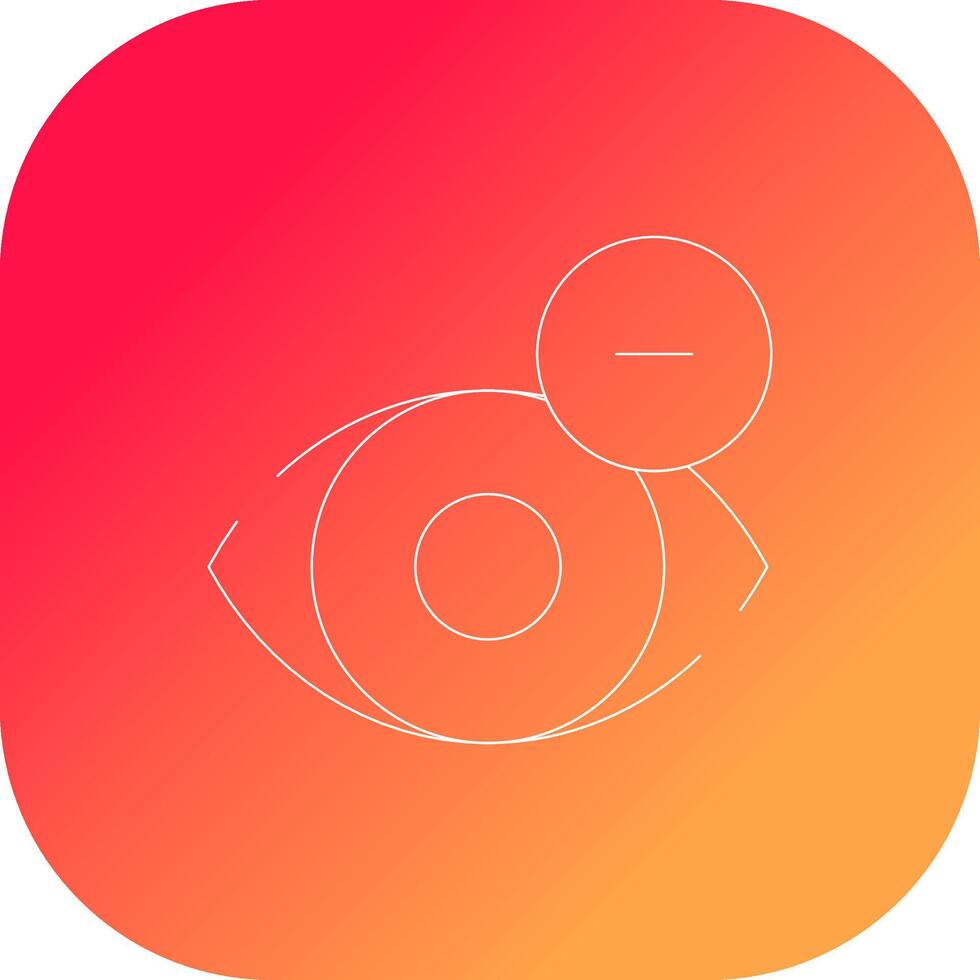 Shortsighted Creative Icon Design vector
