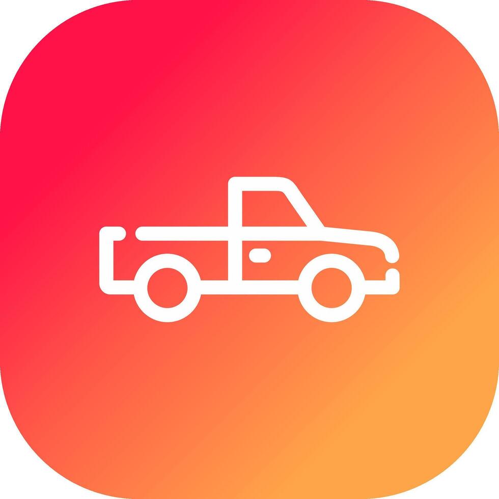 Pickup Truck Creative Icon Design vector