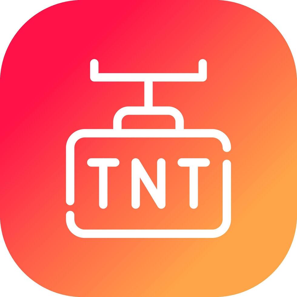 diseño de icono creativo tnt vector