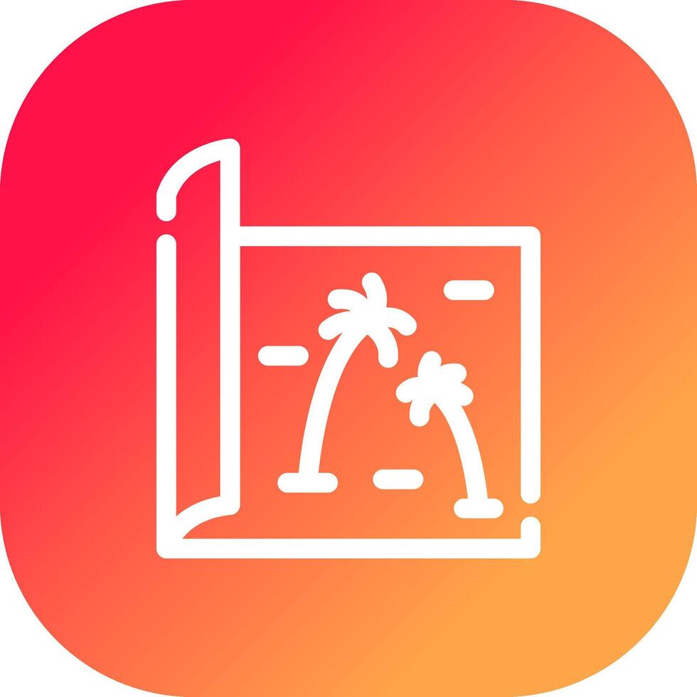 Map Creative Icon Design vector