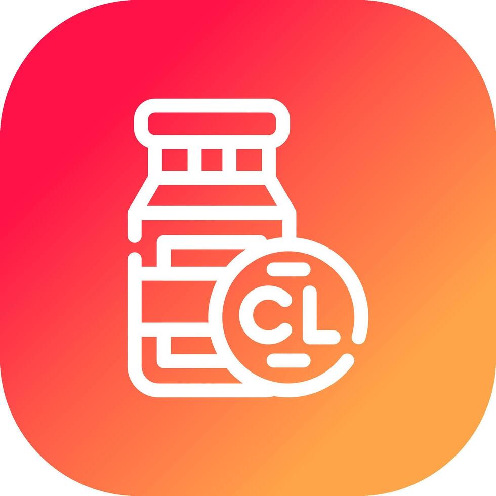 Chlorine Creative Icon Design vector