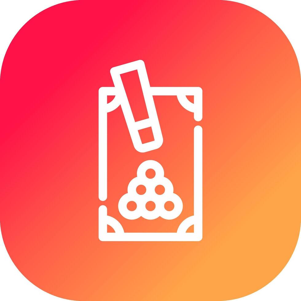 Snooker Creative Icon Design vector