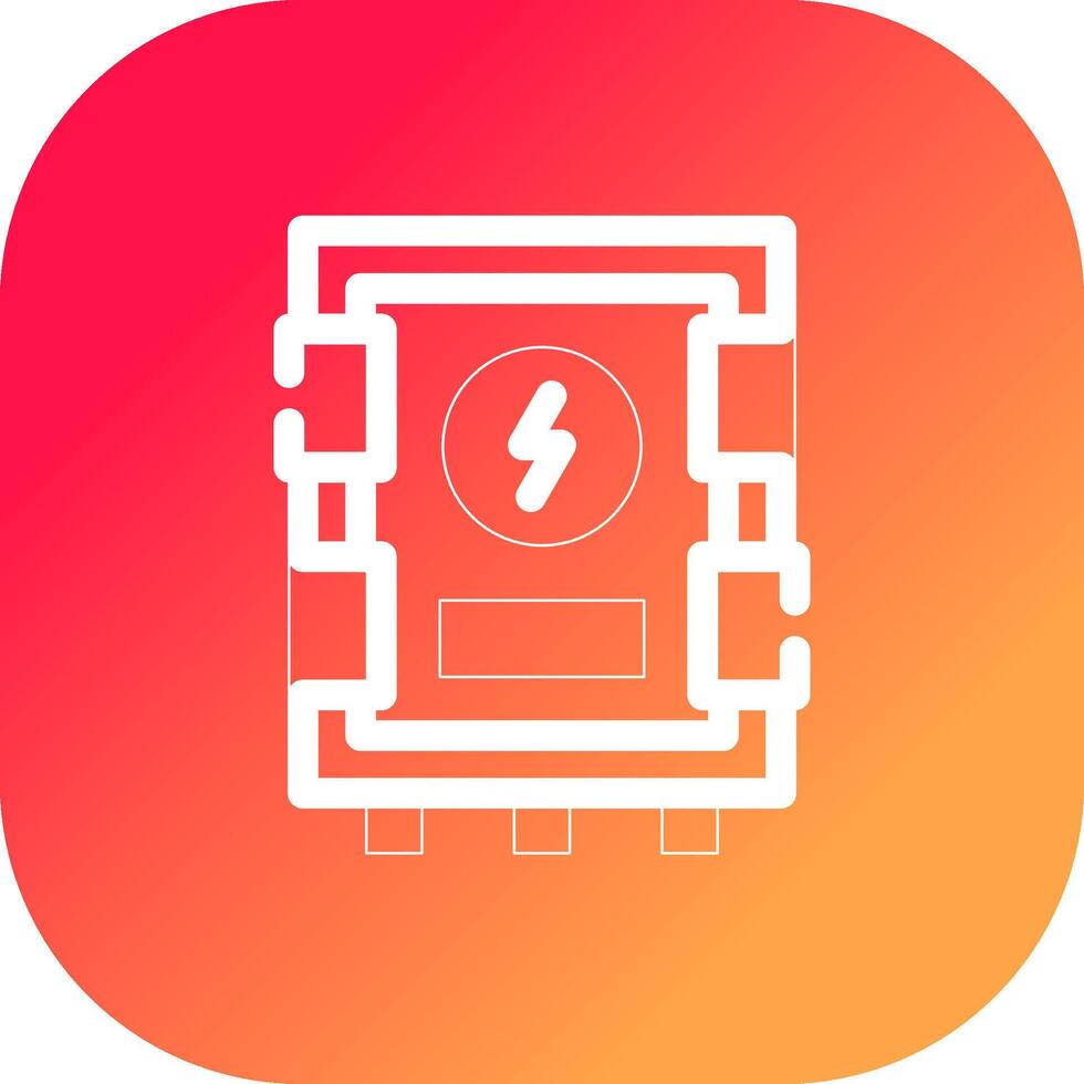 Electrical Panel Creative Icon Design vector