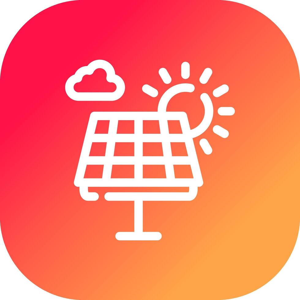 Solar Panel Creative Icon Design vector