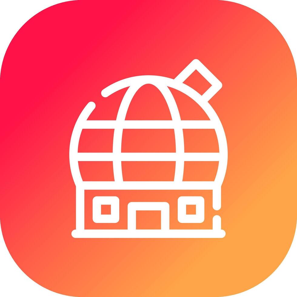 Observatory Creative Icon Design vector