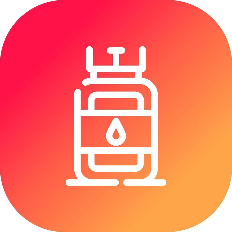 Gas Cylinder Creative Icon Design vector