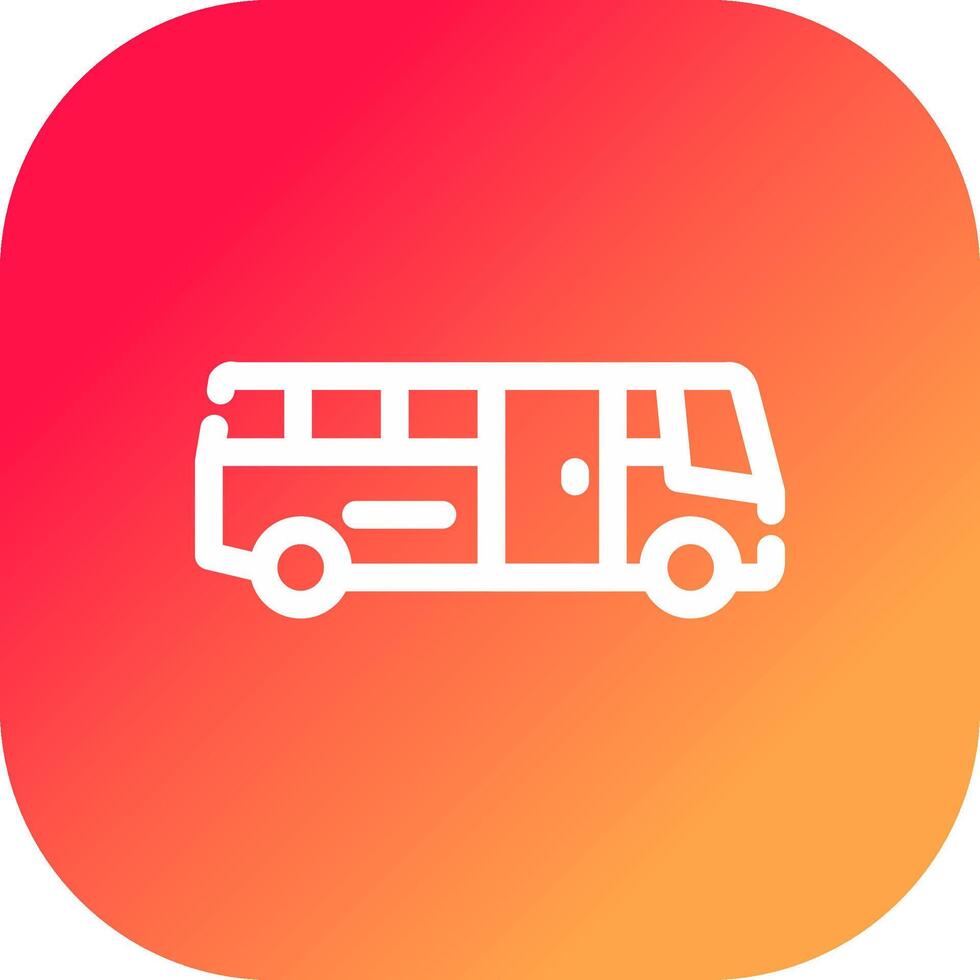 School Bus Creative Icon Design vector