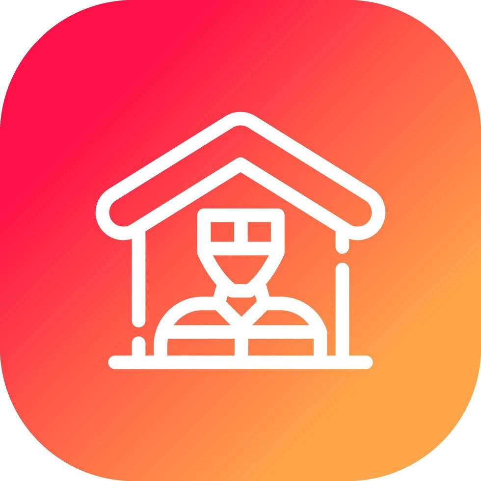 Mortgage Fraud Creative Icon Design vector