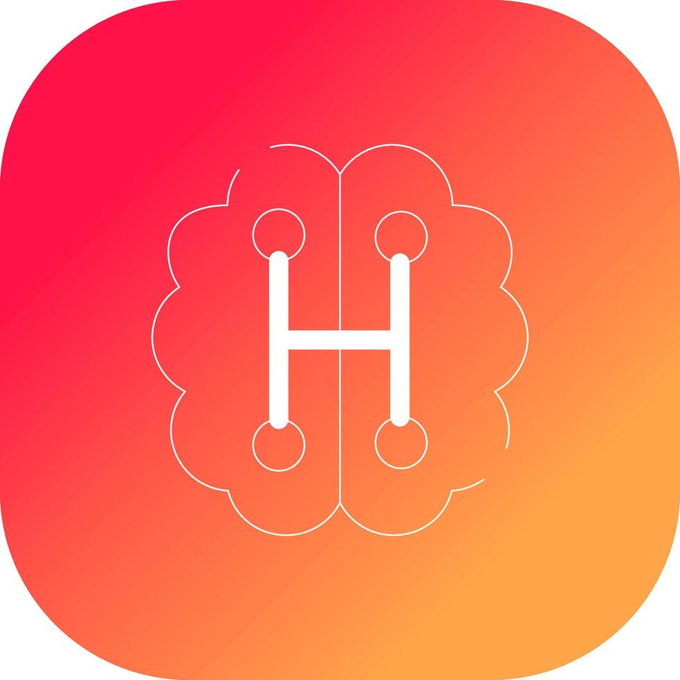 Humanoid Robot Creative Icon Design vector