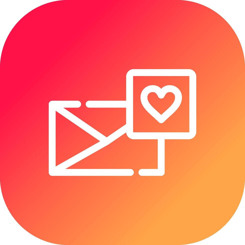 diseño de icono creativo de carta de amor vector