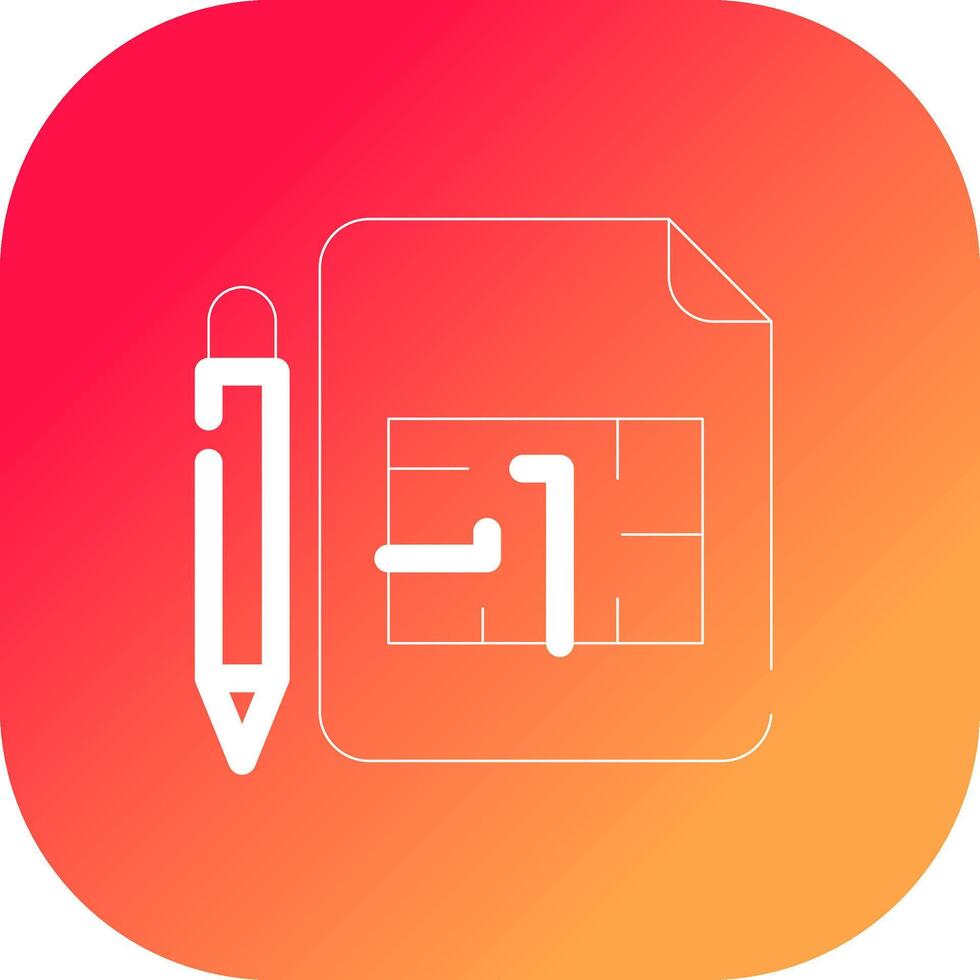 Blueprint Creative Icon Design vector