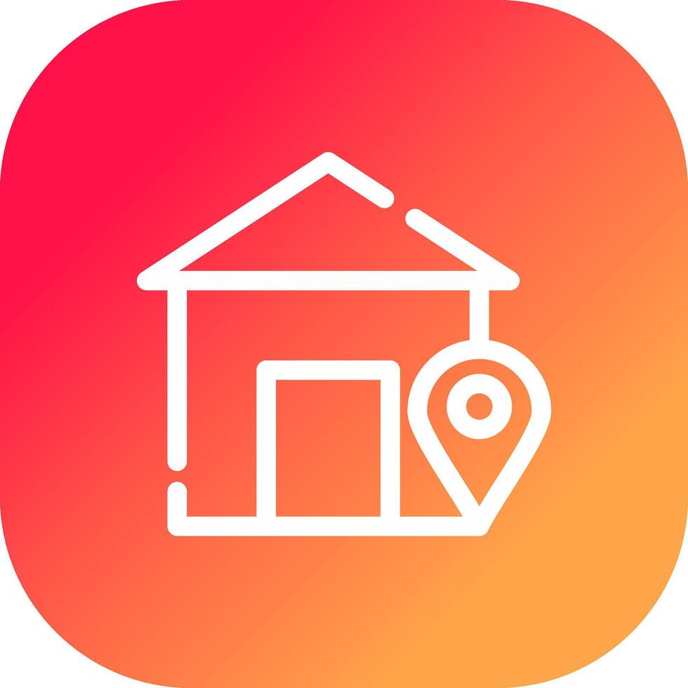 Home Location Creative Icon Design vector