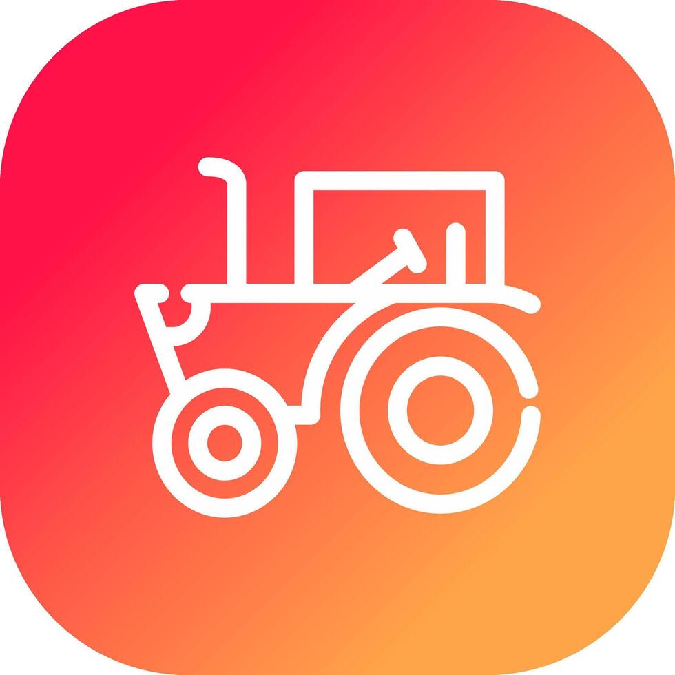 diseño de icono creativo de tractor vector