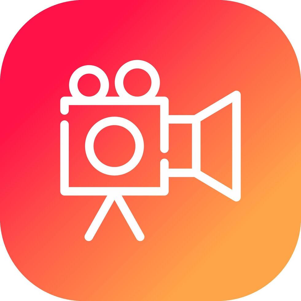 Video Camera Creative Icon Design vector