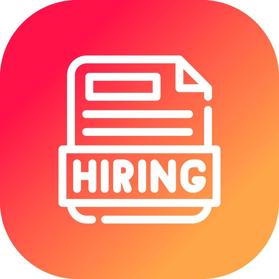 Hiring Creative Icon Design vector