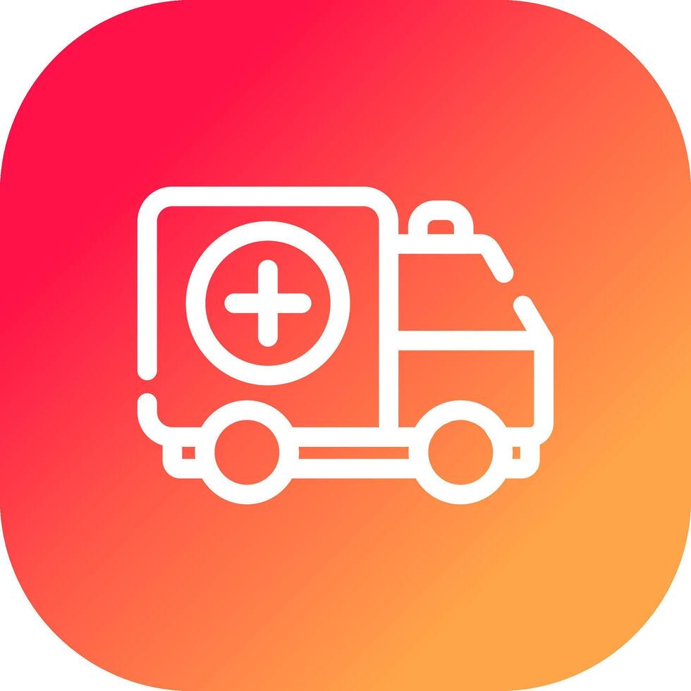 Ambulance Creative Icon Design vector