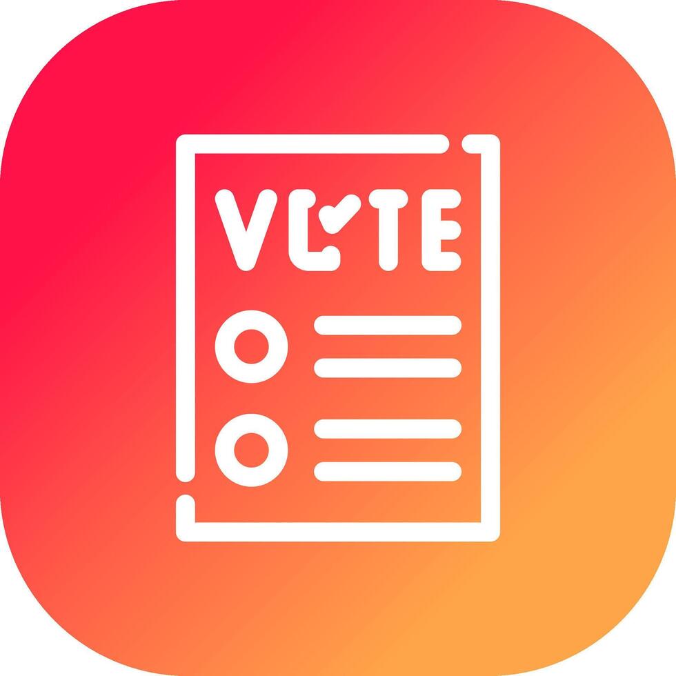 Ballot Creative Icon Design vector