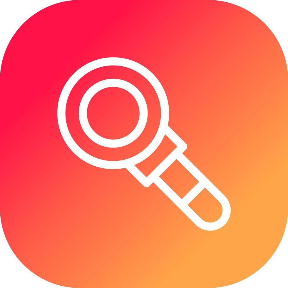 Magnifying Glass Creative Icon Design vector
