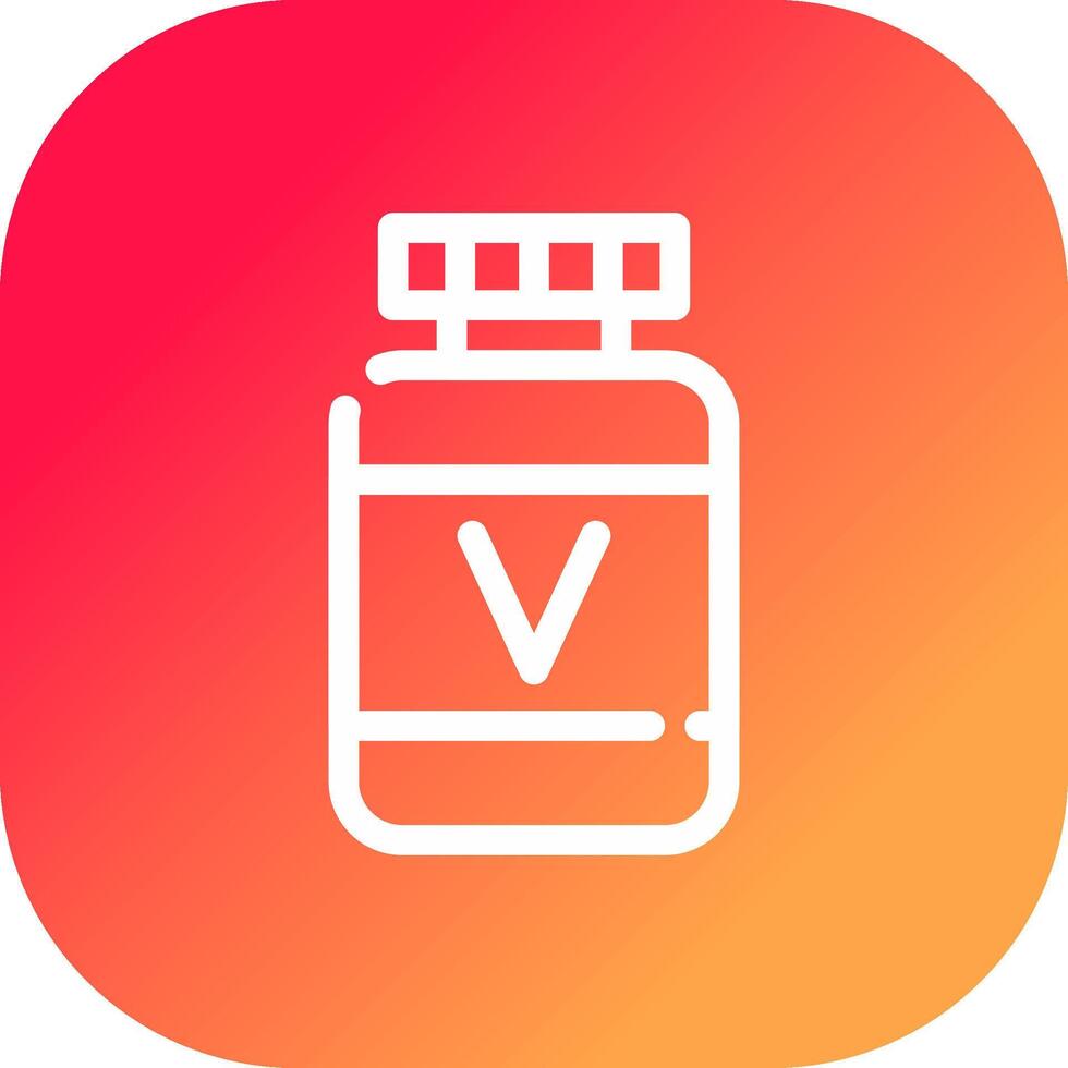 diseño de icono creativo de vitamina vector