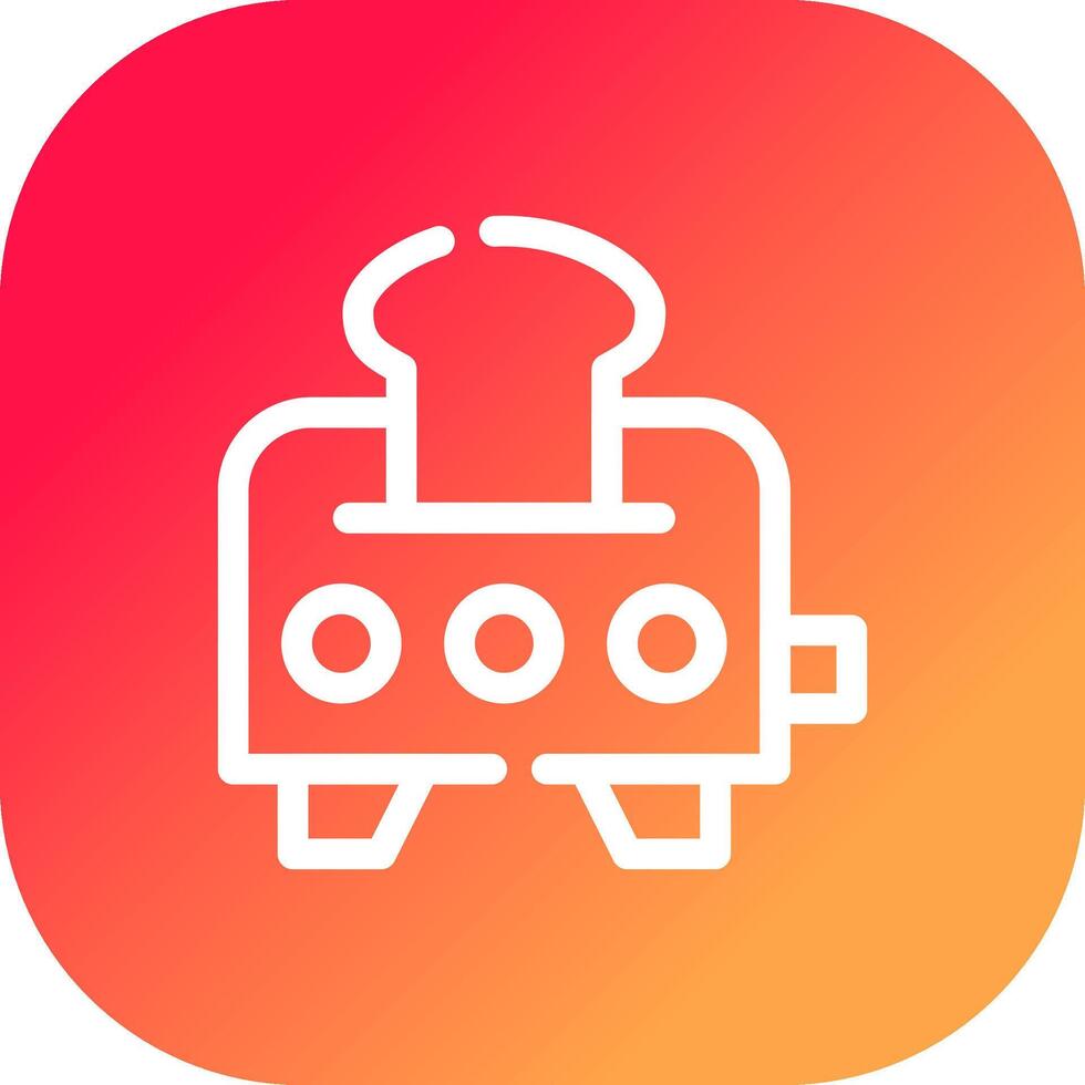 Toaster Creative Icon Design vector