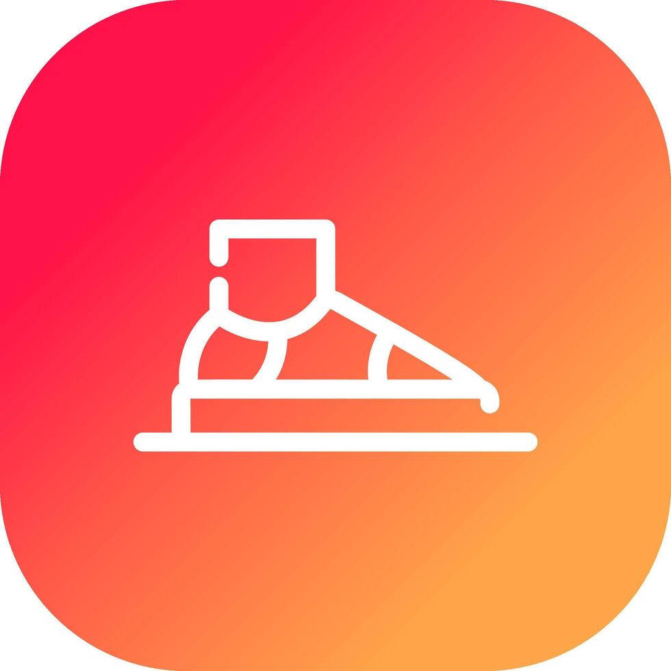 diseño de icono creativo de zapatillas vector