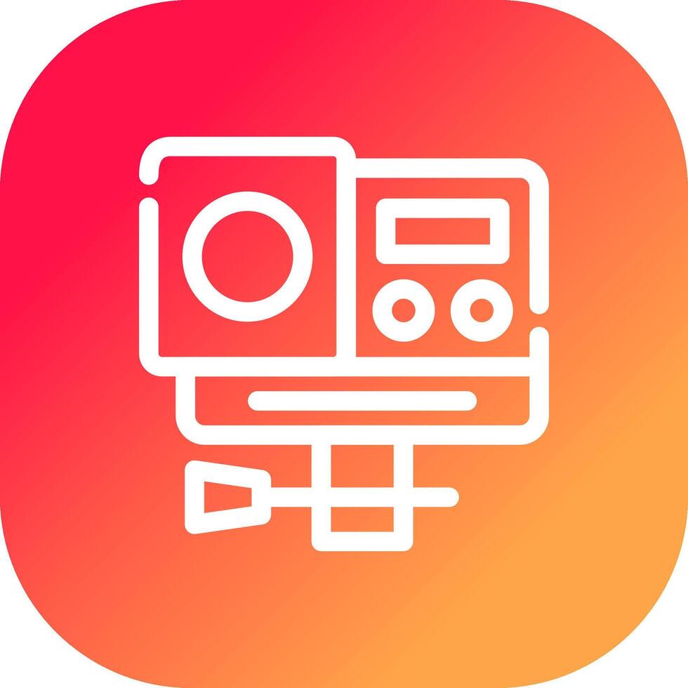 Action Camera Creative Icon Design vector