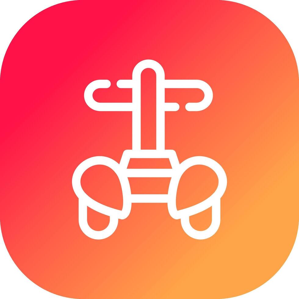 Police Segway Creative Icon Design vector
