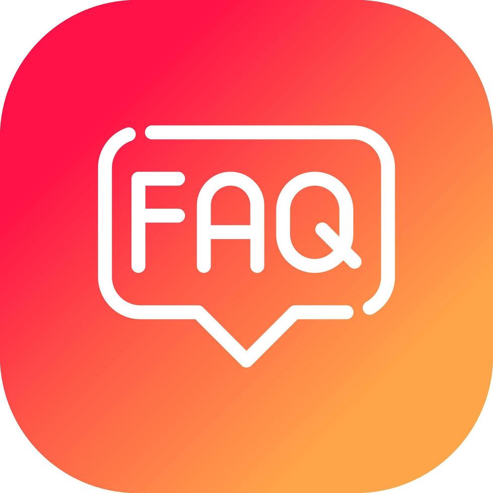 FAQ Creative Icon Design vector