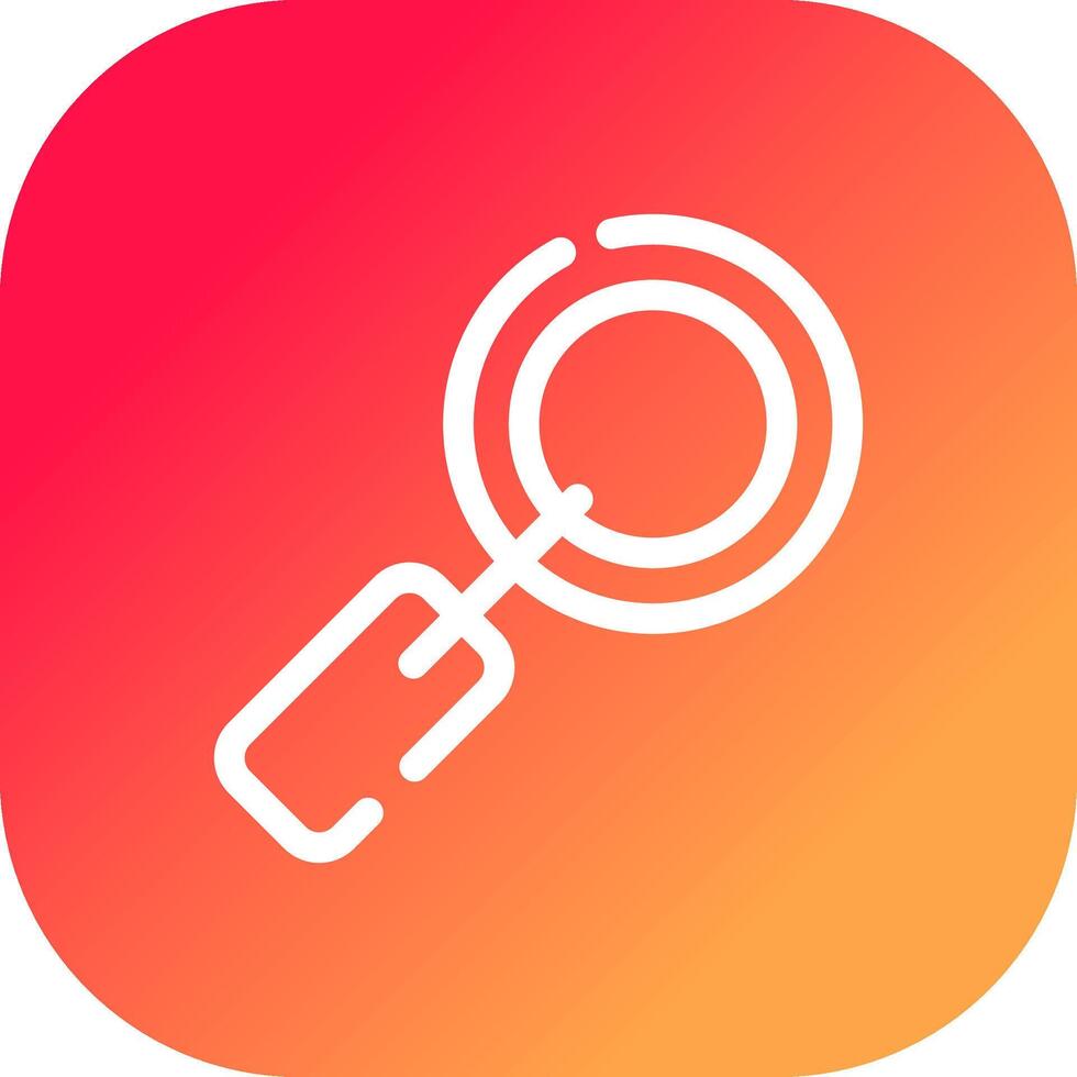 Magnifying Glass Creative Icon Design vector