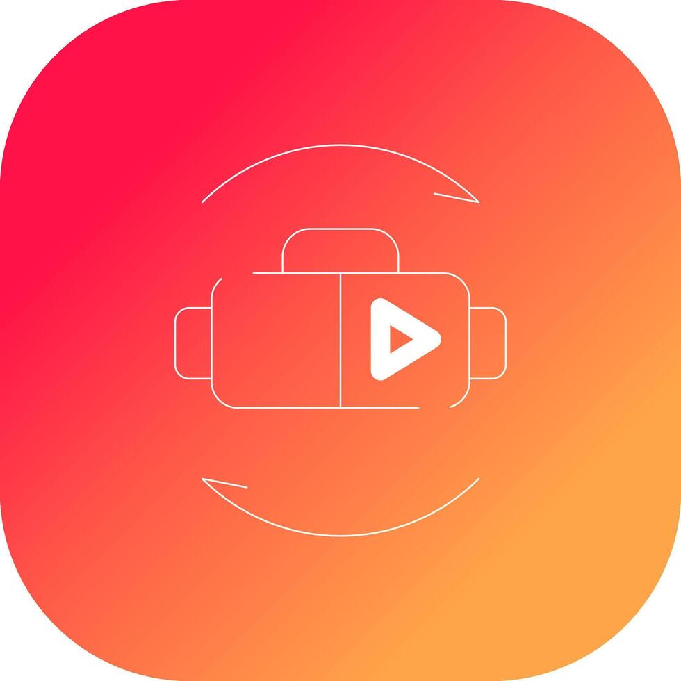 Virtual Reality Creative Icon Design vector