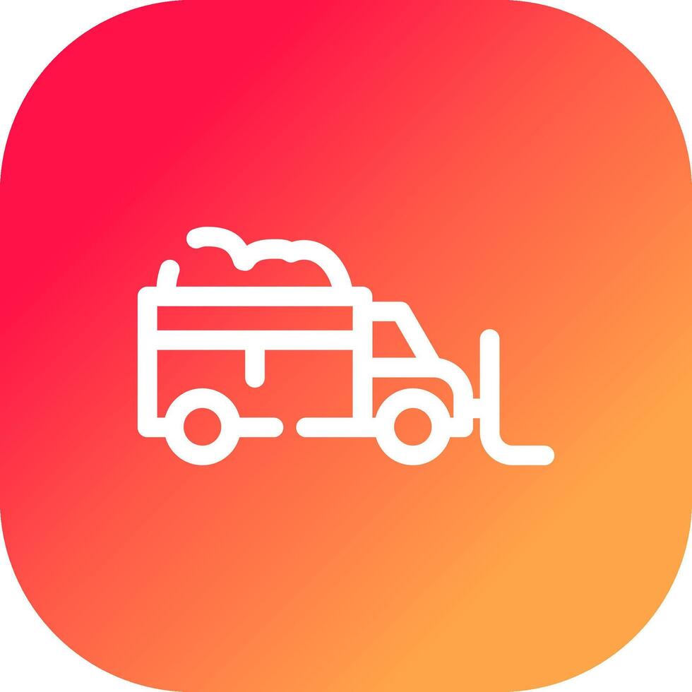 Snowplow Creative Icon Design vector