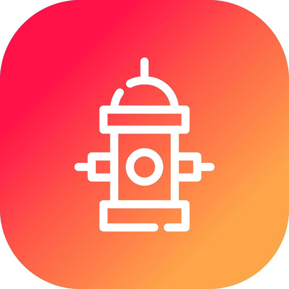 Fire Hydrant Creative Icon Design vector