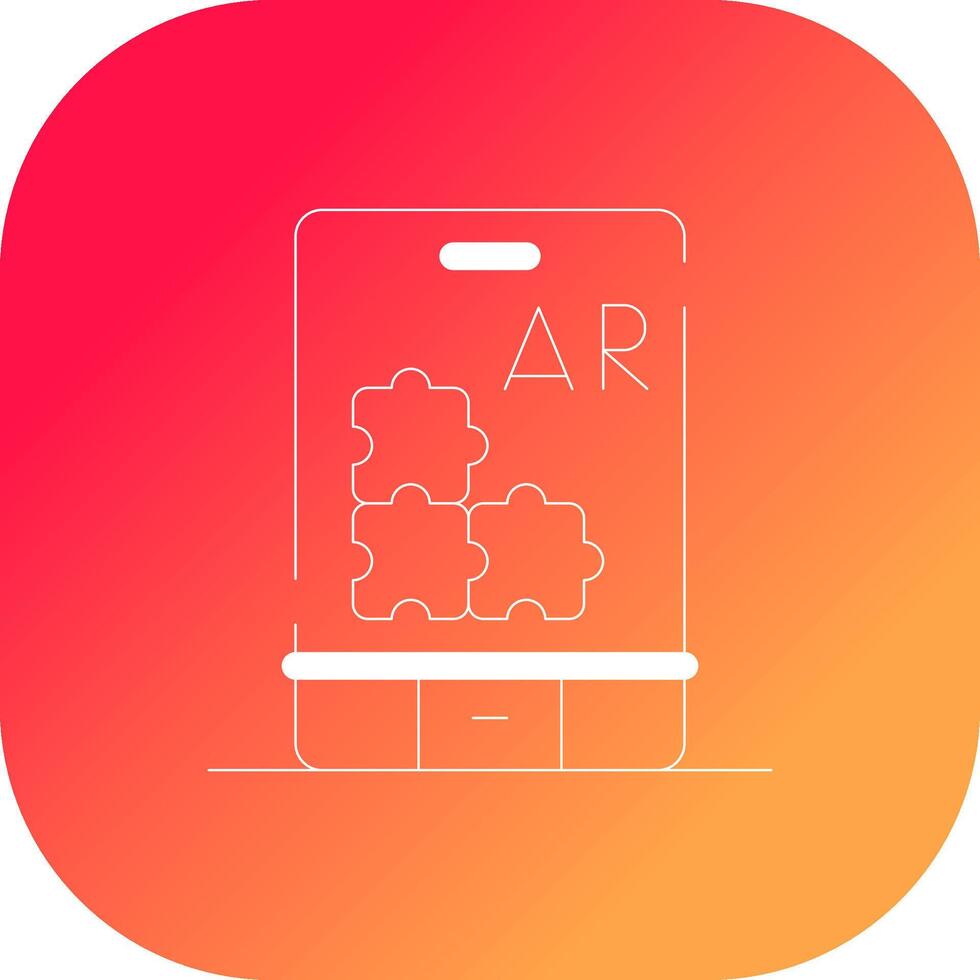 Ar Puzzle Creative Icon Design vector