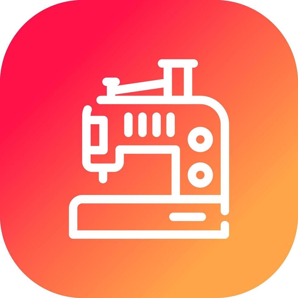 Sewing Machine Creative Icon Design vector