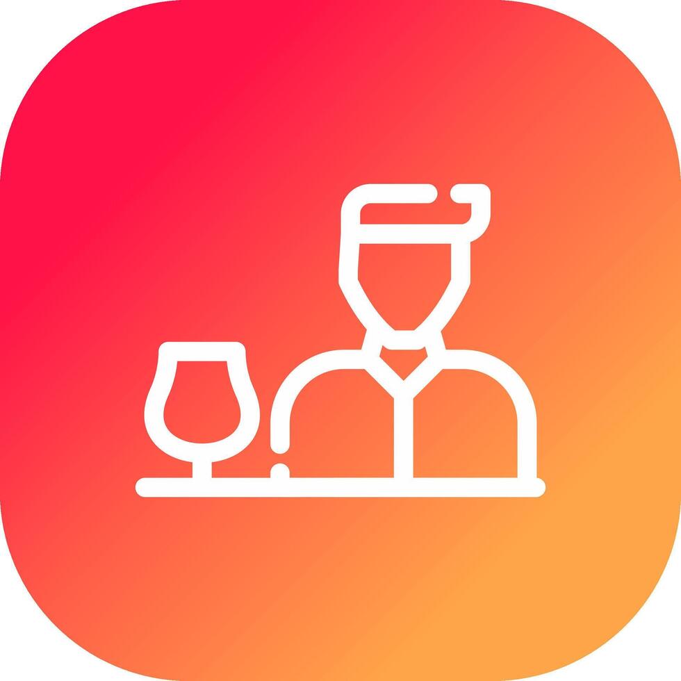Bartender Creative Icon Design vector