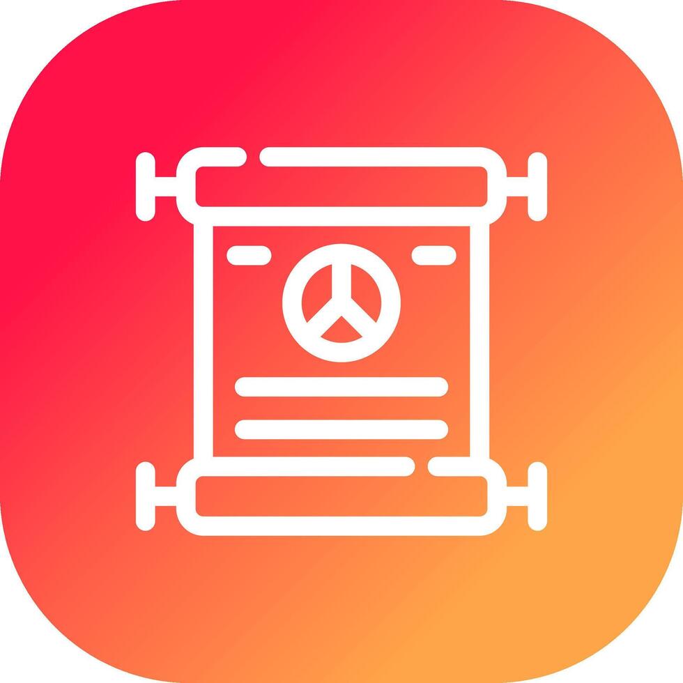 Peace Treaty Creative Icon Design vector