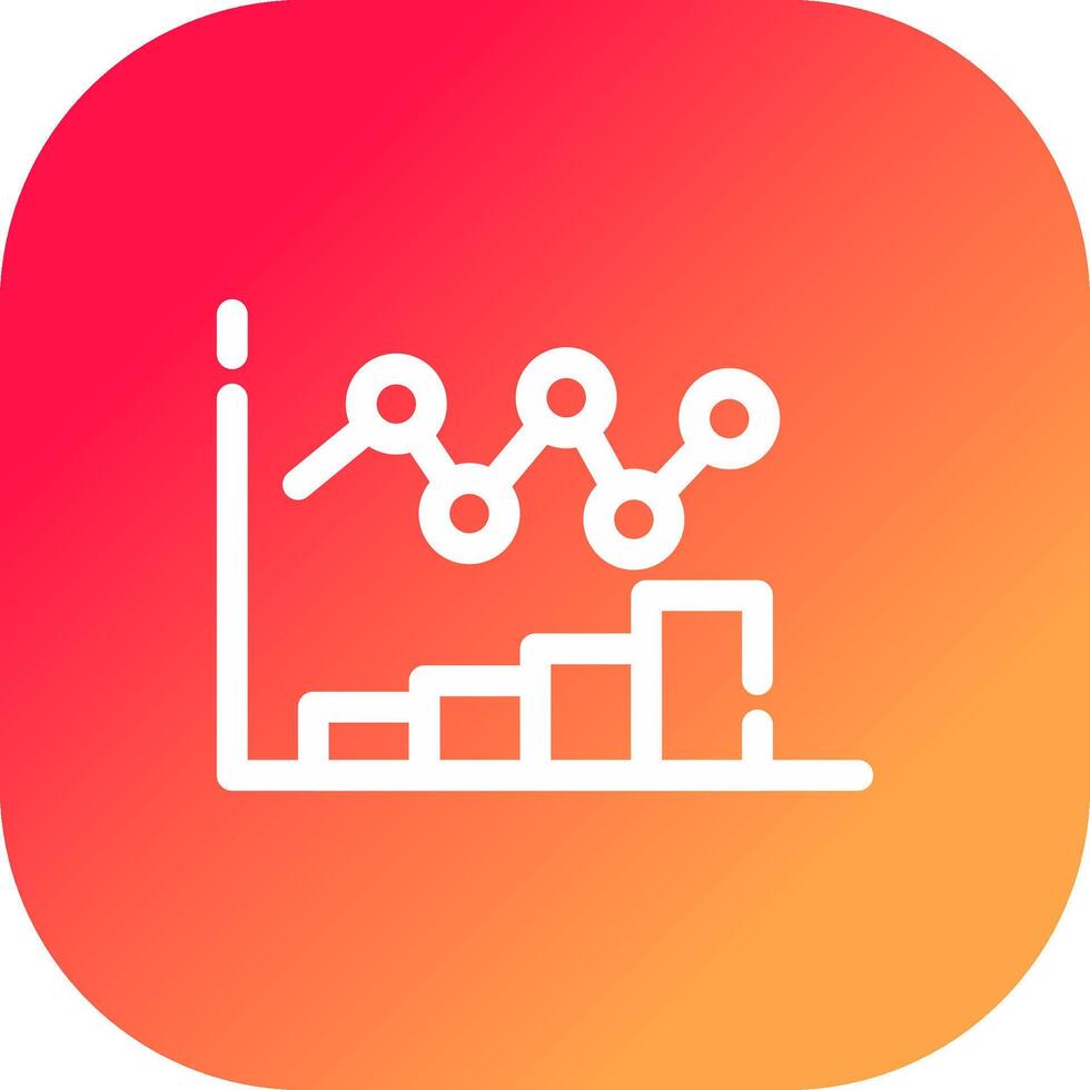 Bar Chart Creative Icon Design vector