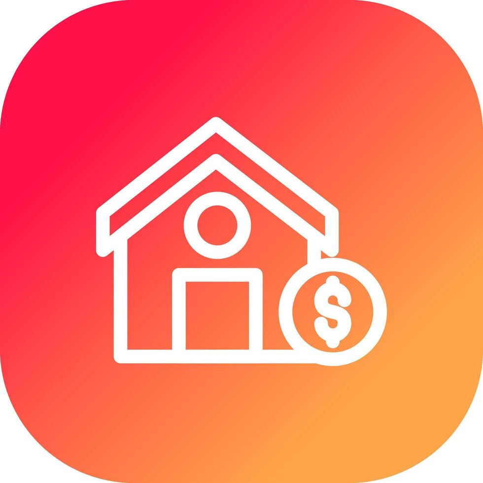 House Sale Creative Icon Design vector