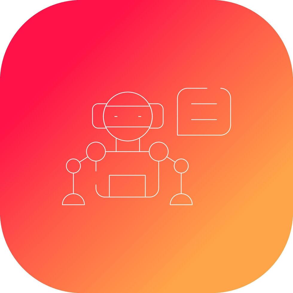 Smart Chat Bot Creative Icon Design vector