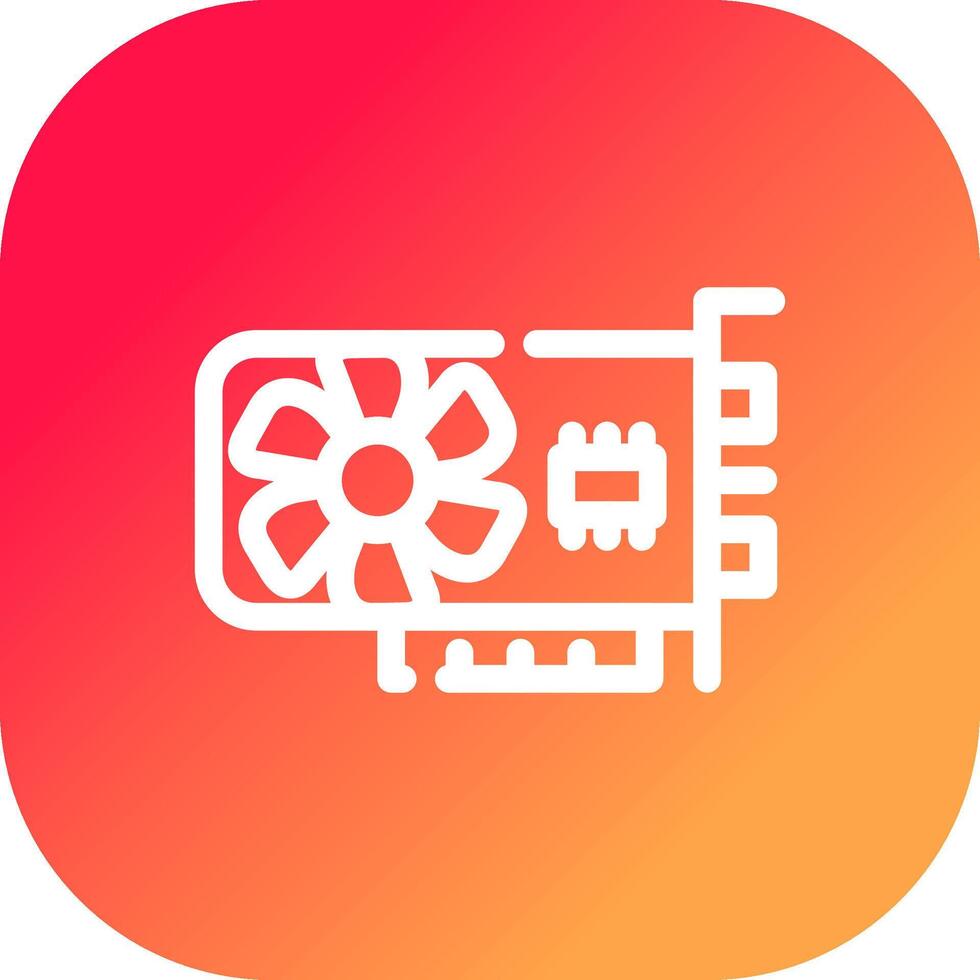 Graphic Card Creative Icon Design vector