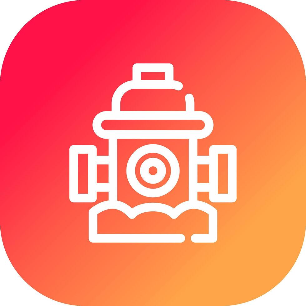 Fire Hydrant Creative Icon Design vector